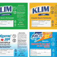 Etiquetas de Produtos de Limpeza