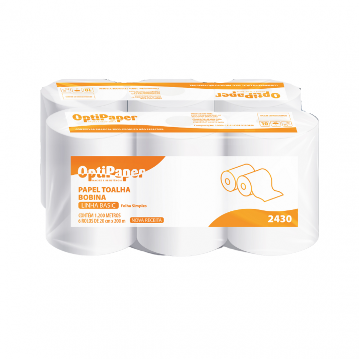 Papel Toalha Rolão OptiPaper - 2430