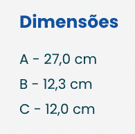 Dimensões do Dispenser Sabonete Líquido