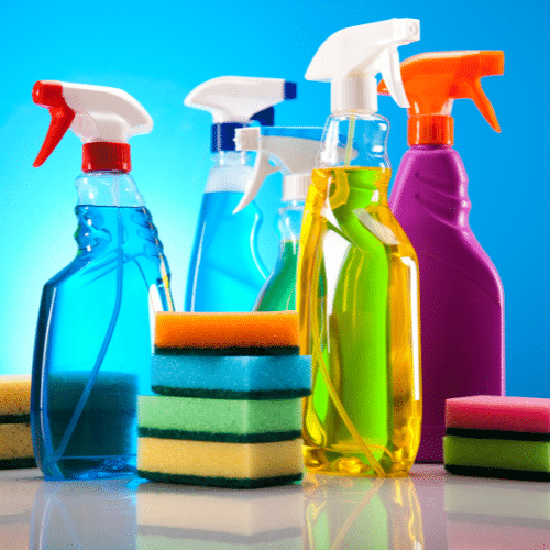 produtos quimicos de limpeza destaque