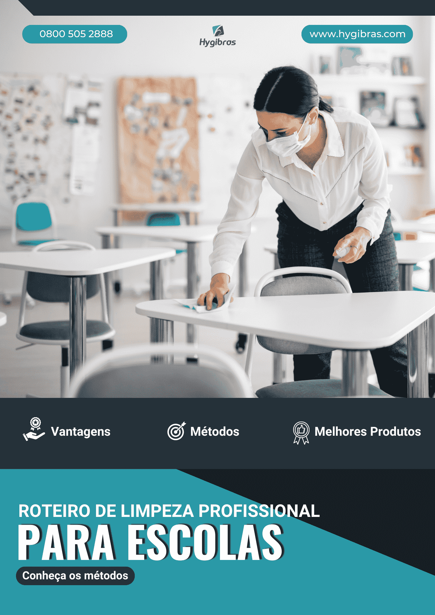 limpeza profissional de escolas